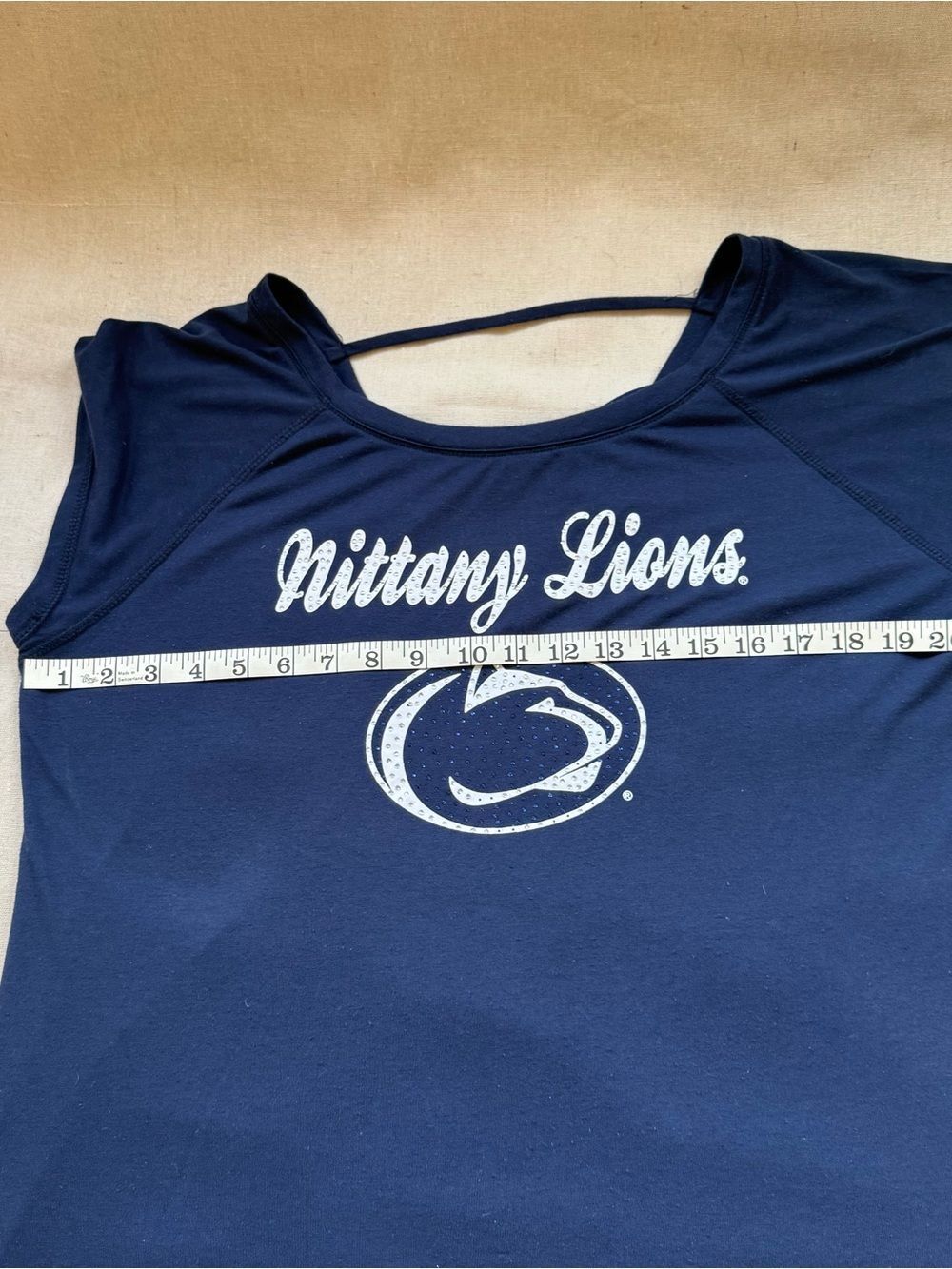 Colosseum Penn State Nittany Lions Sparkle Logo Criss Cross Back Tee Plus XXL - Picture 4 of 9